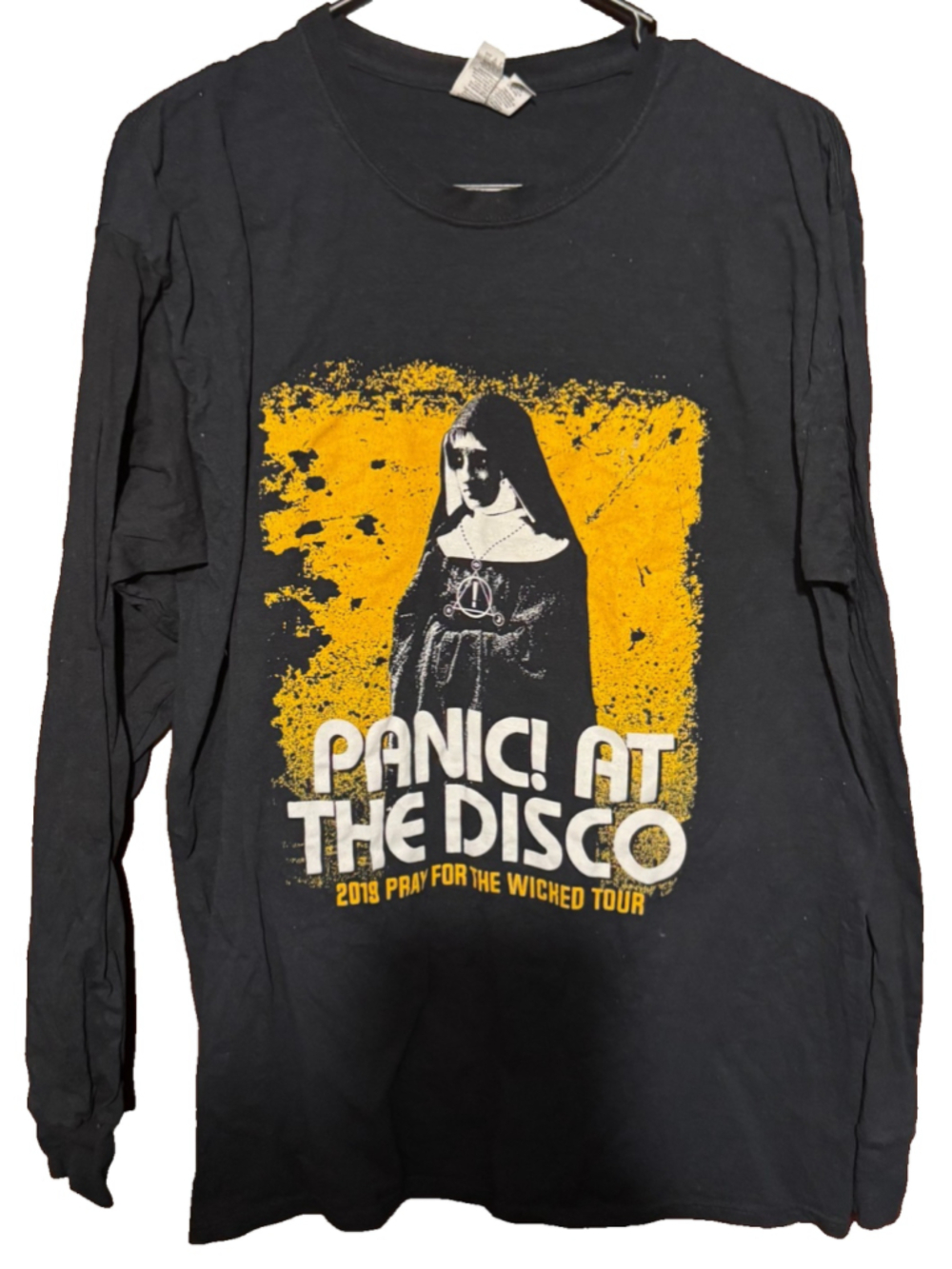 Panic! At the Disco 2019 Tour Concert L/S t-shirt Black Men's size L
